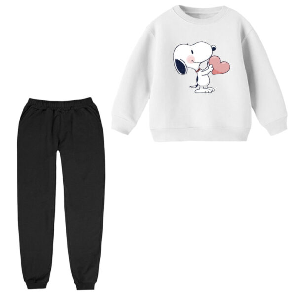 ست سویشرت و شلوار راحتی بچگانه مدل اسنوپی کد ۴۷