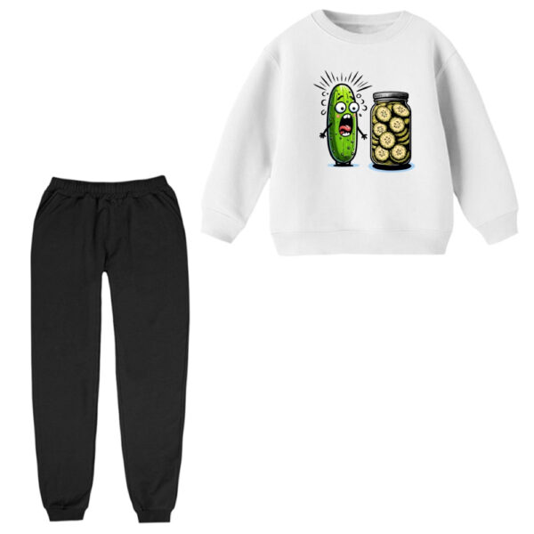 ست سویشرت و شلوار راحتی بچگانه مدل خیارشور