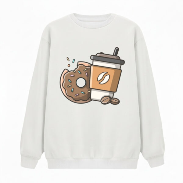 سویشرت زنانه مدل کافی و دونات