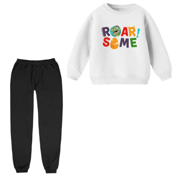 ست سویشرت و شلوار راحتی بچگانه مدل تخم دایناسور