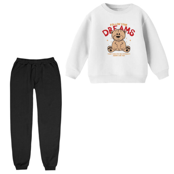 ست سویشرت و شلوار راحتی بچگانه مدل خرس تدی