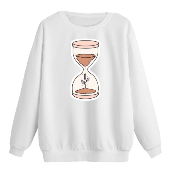 سویشرت زنانه مدل ساعت شنی کد p1