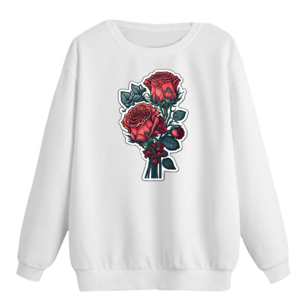 سویشرت زنانه مدل گل رز کد p1