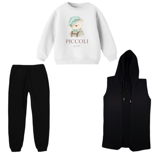 ست 3 تکه لباس راحتی بچگانه مدل آقای خرس