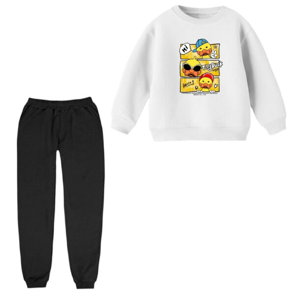 ست سویشرت و شلوار راحتی بچگانه مدل اردک های خوشحال