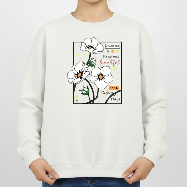 سویشرت زنانه مدل گل کد v9