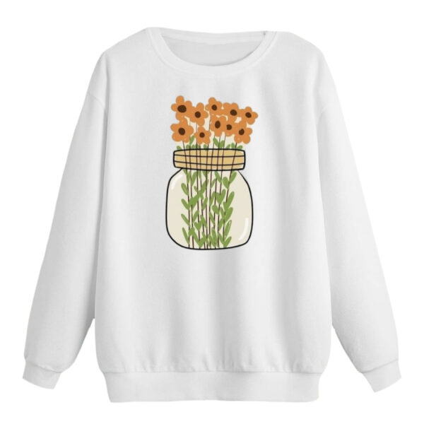 سویشرت زنانه مدل گلدان مینیمال کد p1