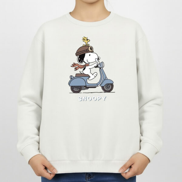 سویشرت زنانه مدل اسنوپی موتور سوار v17