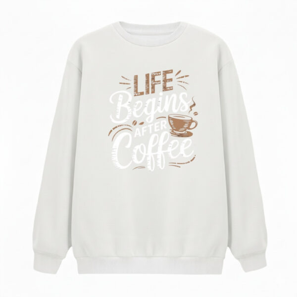 سویشرت زنانه مدل نوشته قهوه کد v5