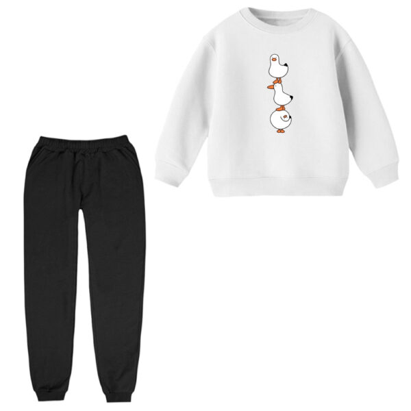 ست سویشرت و شلوار راحتی بچگانه مدل اردک های بامزه