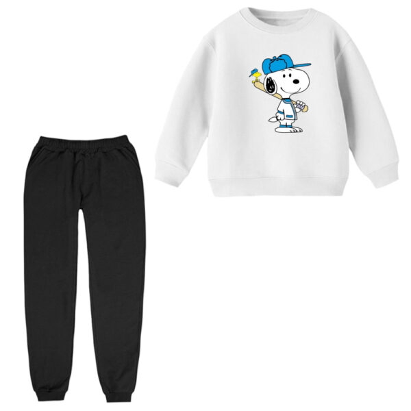 ست سویشرت و شلوار راحتی بچگانه مدل اسنوپی کد ۴۱