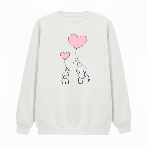 سویشرت زنانه مدل فیل های کوچولو کد v7