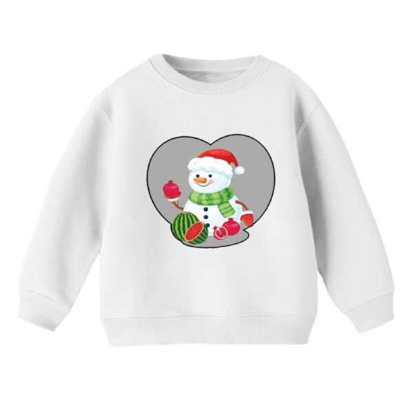 سویشرت بچگانه مدل آدم برفی یلدایی