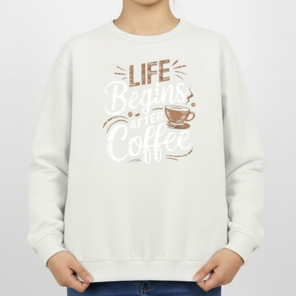 سویشرت زنانه مدل نوشته قهوه کد v5