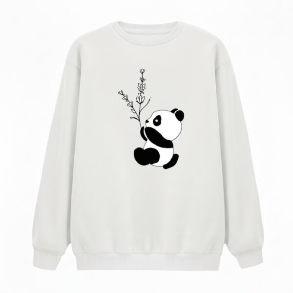 سویشرت زنانه مدل پاندا و گل کد v18