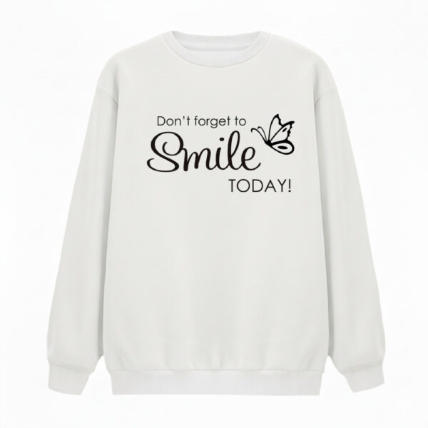 سویشرت زنانه مدل لبخند و پروانه کد v2