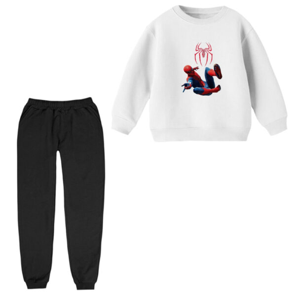 ست سویشرت و شلوار راحتی بچگانه مدل مرد عنکبوتی کد ۲۱