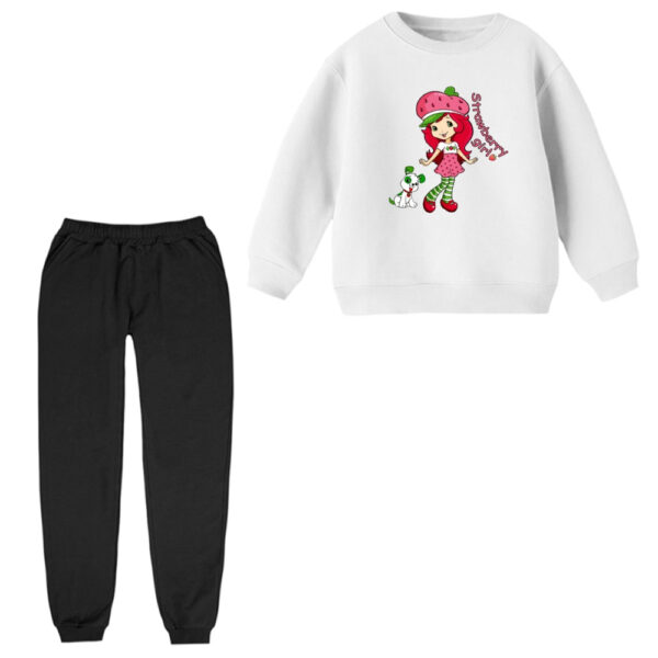 ست سویشرت و شلوار راحتی بچگانه مدل دخترک توت فرنگی
