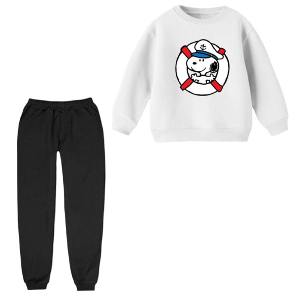 ست سویشرت و شلوار راحتی بچگانه مدل اسنوپی کد ۲۵