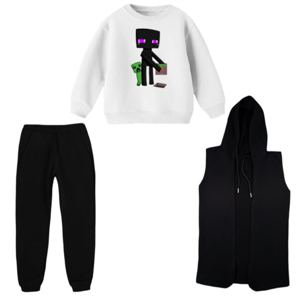 ست 3 تکه لباس راحتی بچگانه مدل ماینکرفت