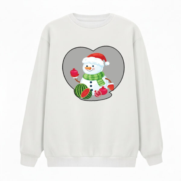 سویشرت زنانه مدل آدم برفی یلدایی کد v1