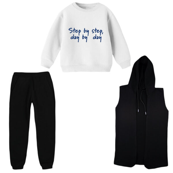 ست 3 تکه لباس راحتی بچگانه مدل نوشته کد 23