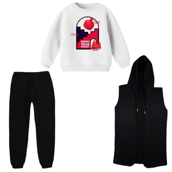 ست 3 تکه لباس راحتی بچگانه مدل یلدا کد 12