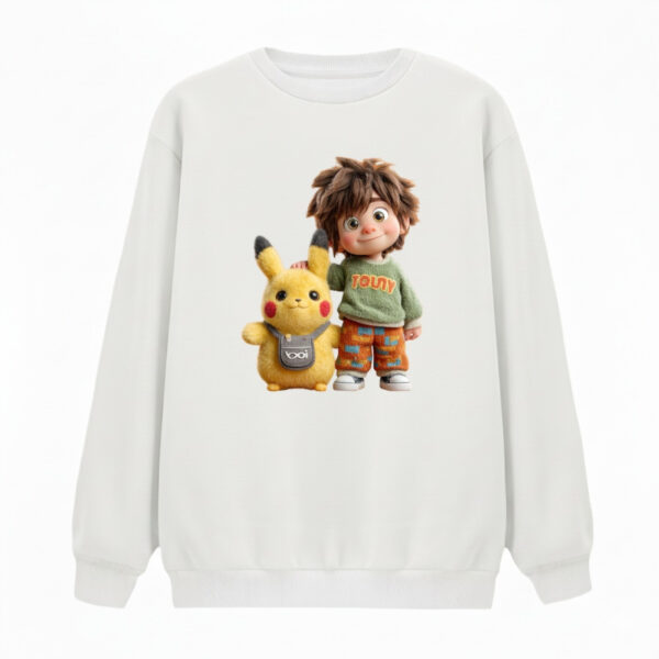 سویشرت زنانه مدل پسرک و پوکمن