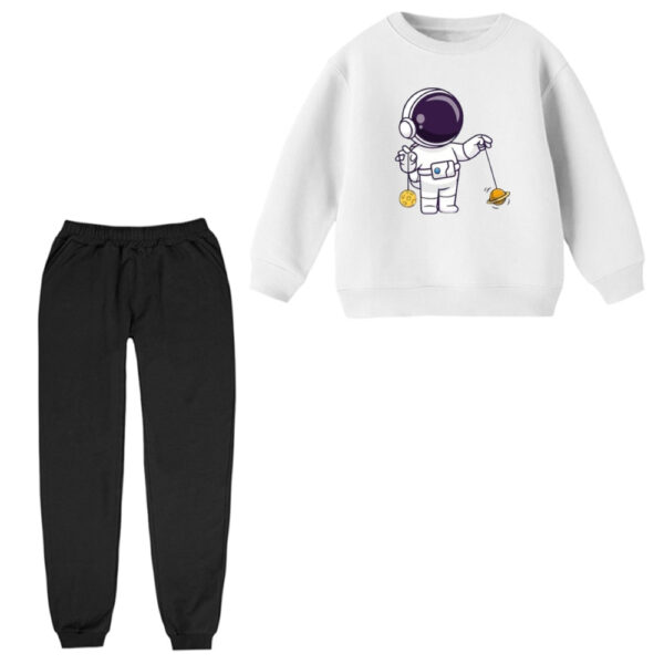 ست سویشرت و شلوار راحتی بچگانه مدل فضانورد کد ۲
