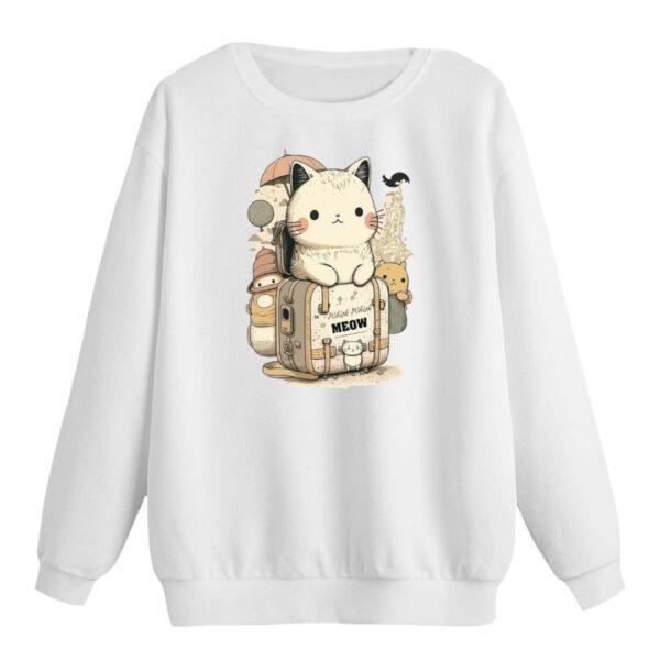 سویشرت زنانه مدل گربه مسافر کد p1