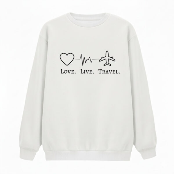 سویشرت زنانه مدل قلب و هواپیما کد v1