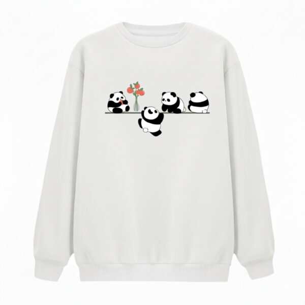 سویشرت زنانه مدل پاندا های بامزه کد v12