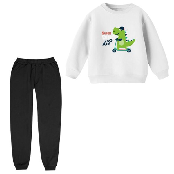 ست سویشرت و شلوار راحتی بچگانه مدل دایناسور کد ۱۰