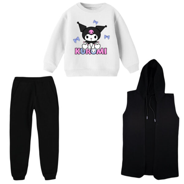 ست 3 تکه لباس راحتی بچگانه مدل کرومی کد 1