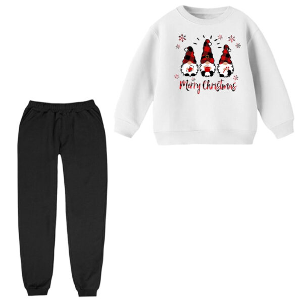 ست سویشرت و شلوار راحتی بچگانه مدل بابانوئل کریسمس کد 7