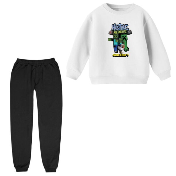 ست سویشرت و شلوار راحتی بچگانه مدل ماینکرفت کد 30