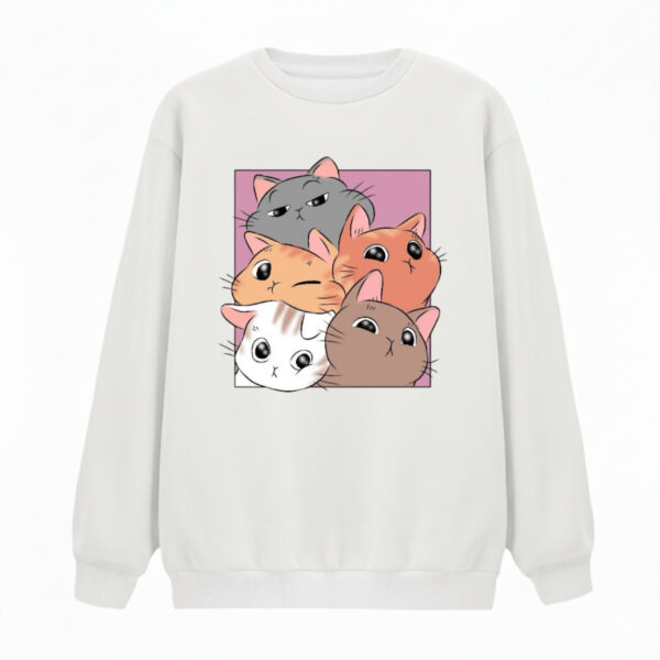 سویشرت زنانه مدل پنج گربه