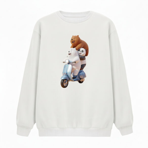 سویشرت زنانه مدل سه خرس موتوری