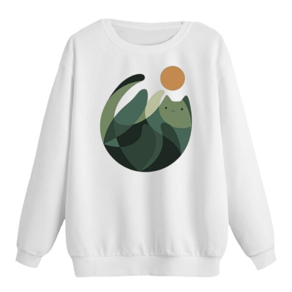 سویشرت زنانه مدل گربه مینیمال کد p1