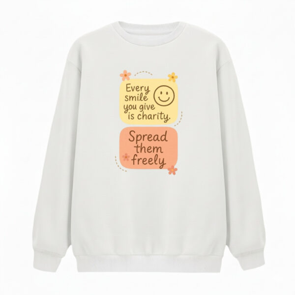 سویشرت زنانه مدل گسترش لبخند