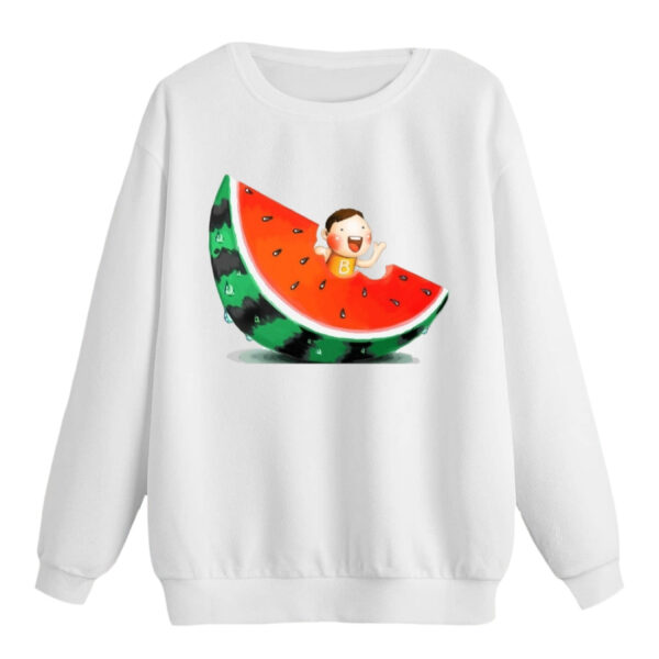 سویشرت زنانه مدل هندوانه یلدایی کد p12