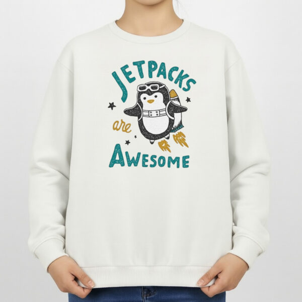 سویشرت زنانه مدل پنگوئن و موشک کد v9