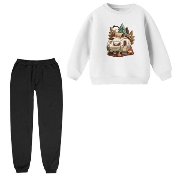 ست سویشرت و شلوار راحتی بچگانه مدل کمپ