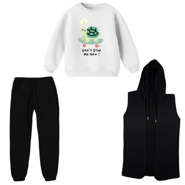 ست 3 تکه لباس راحتی بچگانه مدل لاکپشت کد 2