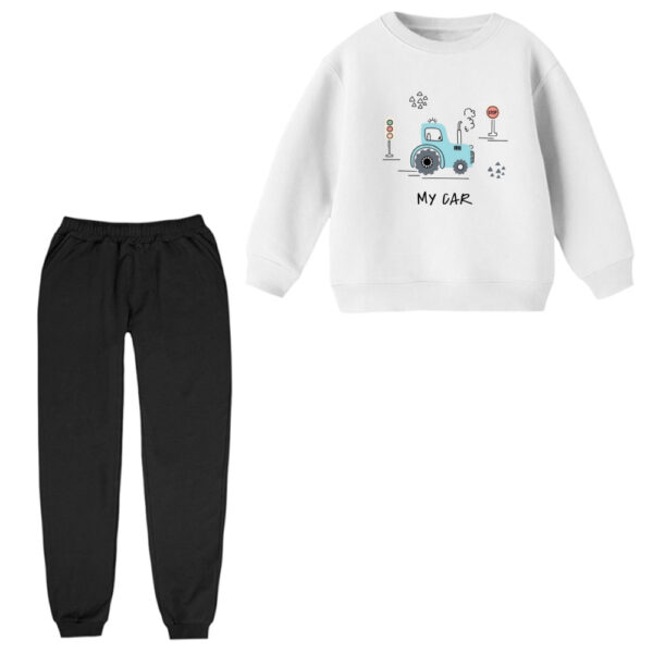 ست سویشرت و شلوار راحتی بچگانه مدل تراکتور