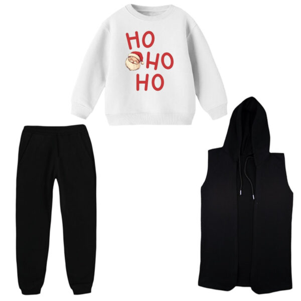 ست 3 تکه لباس راحتی بچگانه مدل کریسمسی کد 3