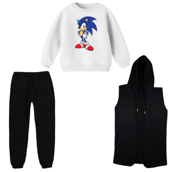 ست 3 تکه لباس راحتی بچگانه مدل سونیک کد 1