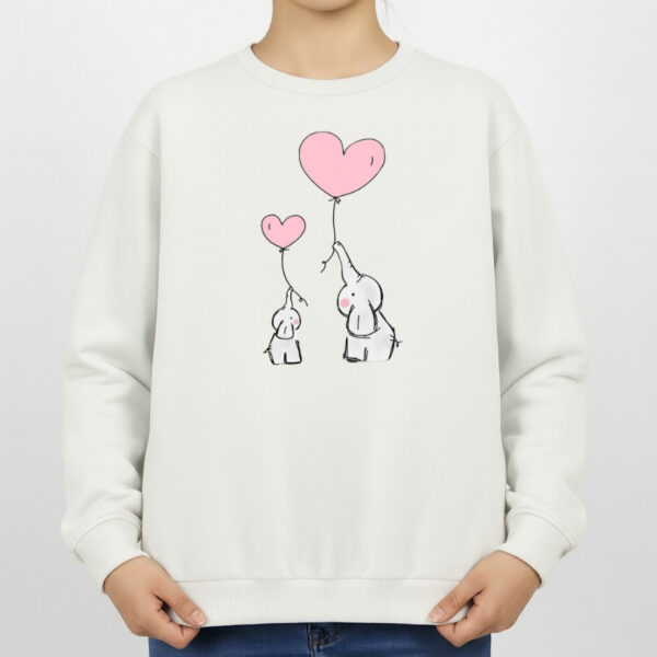 سویشرت زنانه مدل فیل های کوچولو کد v7