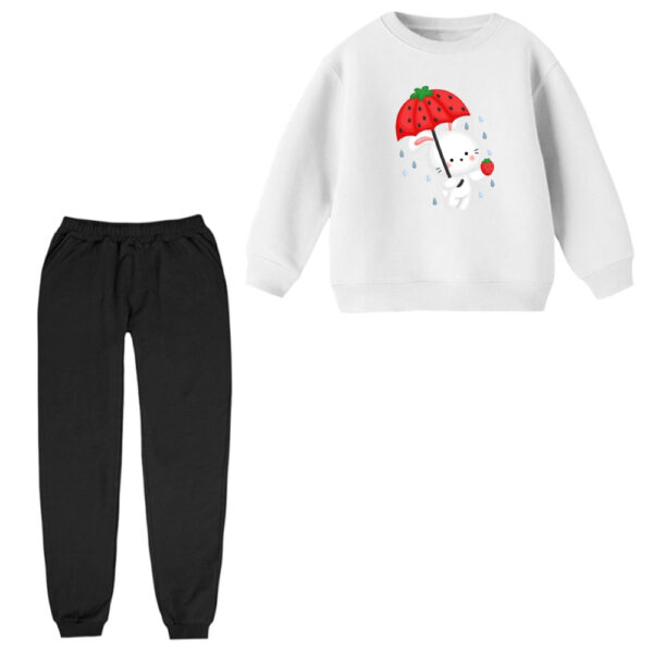 ست سویشرت و شلوار راحتی بچگانه مدل خرگوش یلدایی کد 2