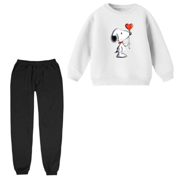 ست سویشرت و شلوار راحتی بچگانه مدل اسنوپی کد ۳۳